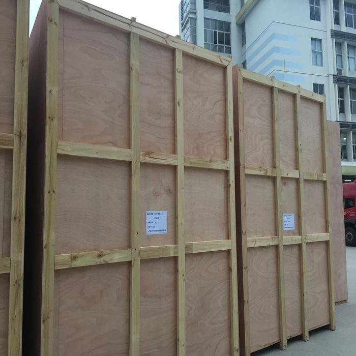 深圳出口免检木箱 真空包装木箱 钢带木箱